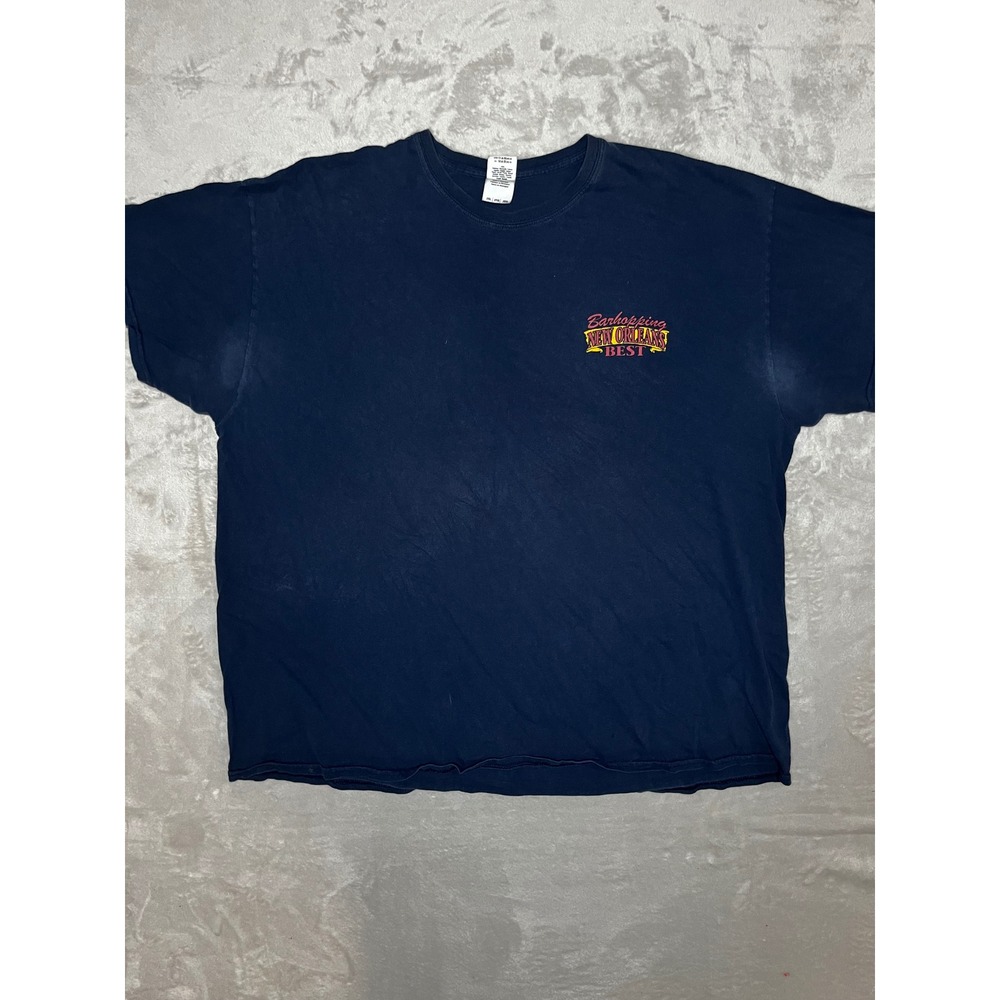 Gildan Heavy Cotton Mens 2XL T‎ Shirt Bar Hopping New Orleans Best Graphic Tee